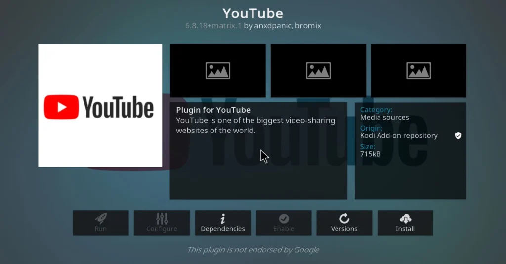 Youtube logo best legal Kodi addons