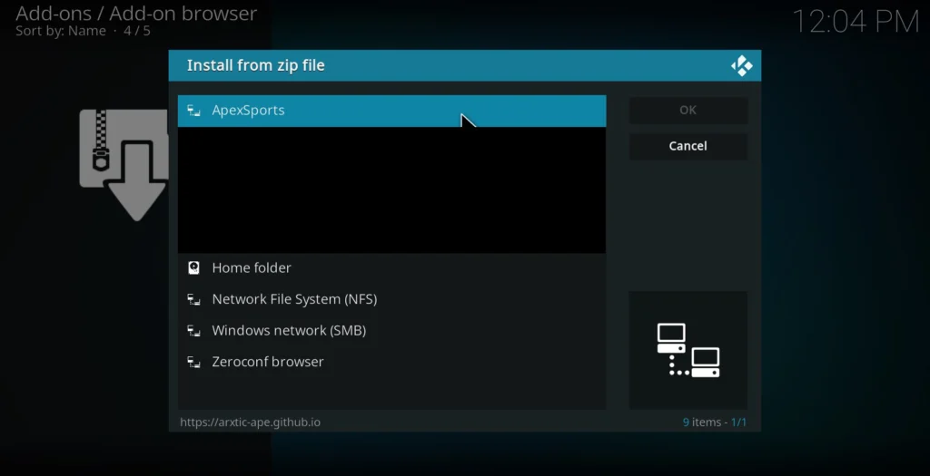 Step 12 - Select Source