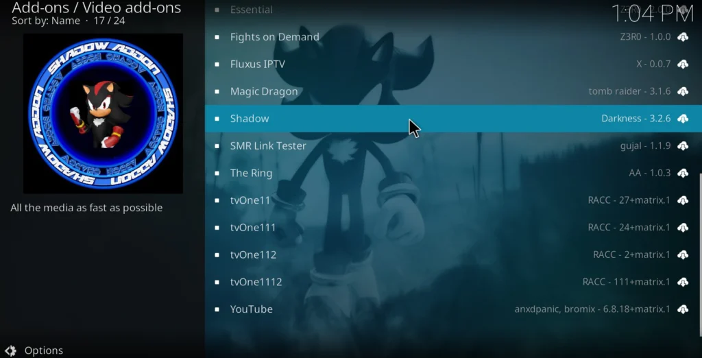 Step 17 - Select Shadow