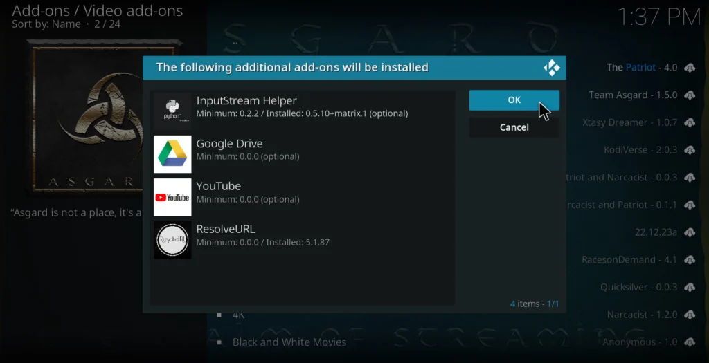 Step 19 - Install additional add-ons