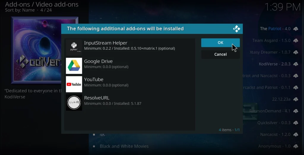 Step 19 - Install additional add-ons