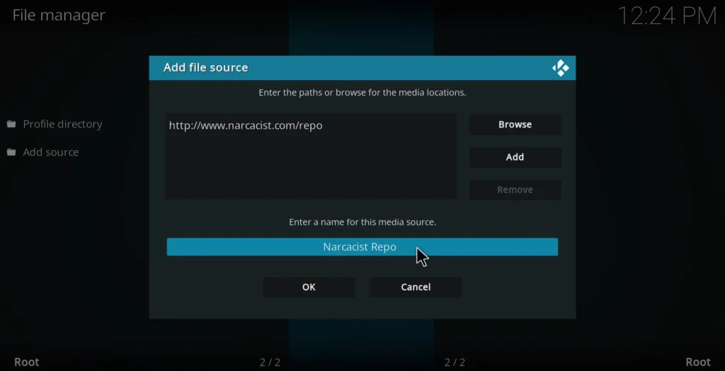 Step 9 - Name source